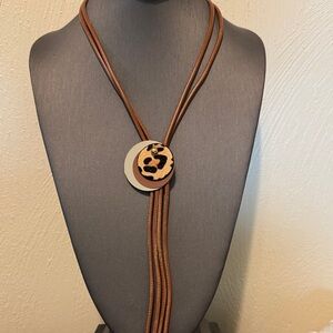 🍂Leopard Print Pendant Necklace